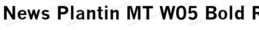 News Plantin MT W05 Bold Regula字体转换